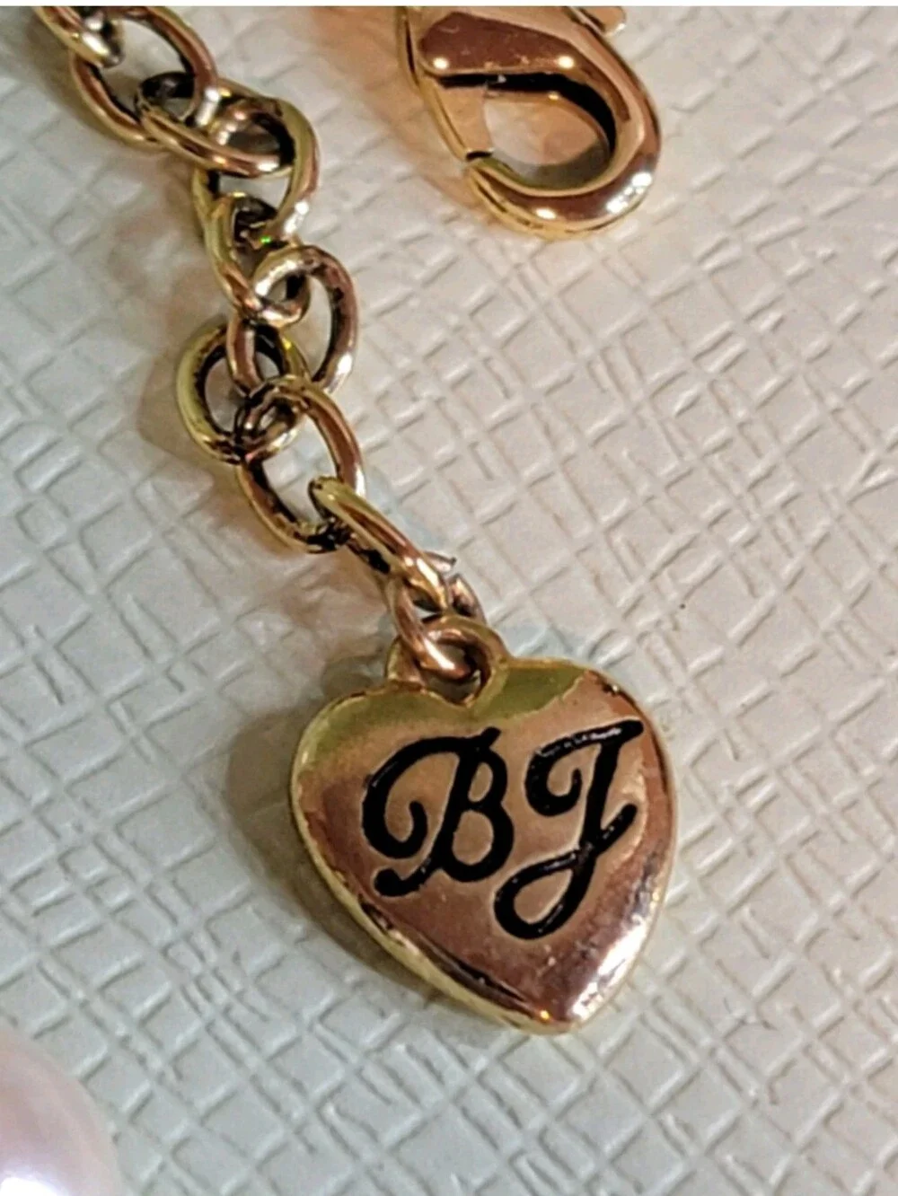 Betsey Johnson Pearl Jewel Rose Charm Multi Strand Necklace